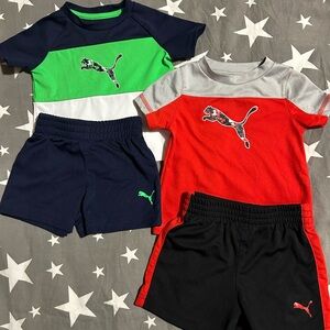 Baby Boy Puma Shorts Set Bundle